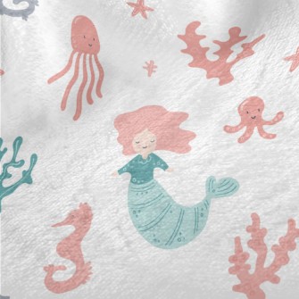 Beautiful Coral Reef And Merma Minky