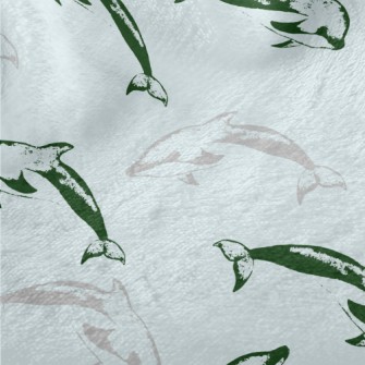 Dolphin Seal Pattern Minky