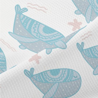 Cute Blue Whale Piqué