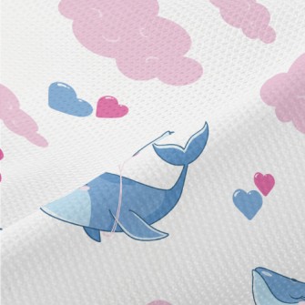 Whales Fly Into The Clouds Piqué