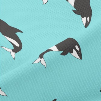 Cute Cartoon Killer Whale Piqué