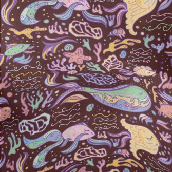 Colorful Ocean World Lightweight Performance Linen