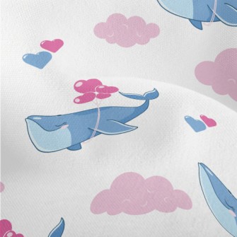 Whales Fly Into The Clouds Lightweight Performance Linen