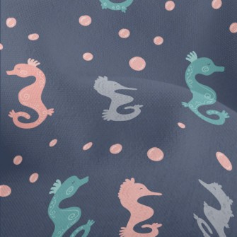 Cute Colorful Seahorse Lightweight Performance Linen