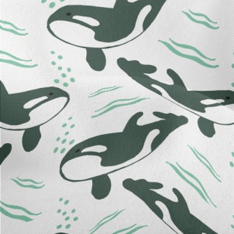 Abstract Hand Drawn Killer Wha Lightweight Performance Linen
