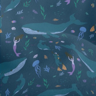 Undersea Diving Beauty Lightweight Performance Linen