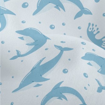 Cute Cartoon Dolphin Lightweight Performance Linen