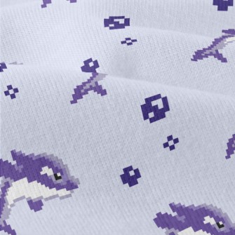 Pixel Style Purple Dolphin Modern Jersey