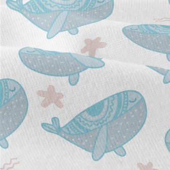 Cute Blue Whale Modern Jersey