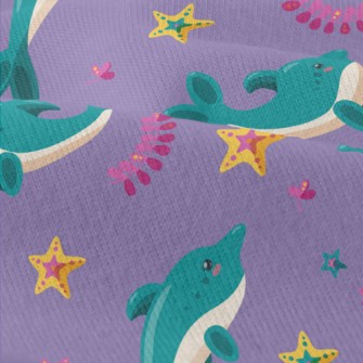 Cartoon Blue Dolphin Modern Jersey