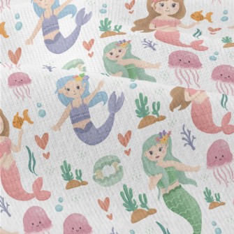 Colorful Watercolor Mermaid Modern Jersey