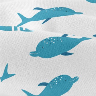 Cartoon Dolphin Pattern Modern Jersey