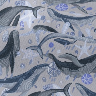 Elegant Hand Drawn Whale Modern Jersey