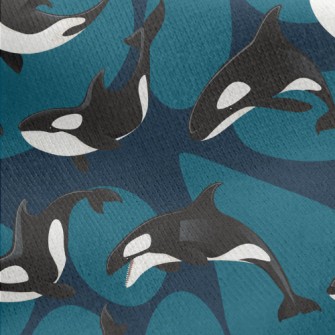 Killer Whales Free Jersey Backed Fleece