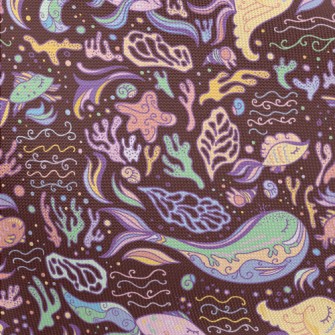 Colorful Ocean World Pongee