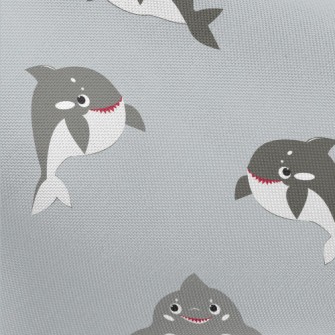 Killer Whale And Baby Shark Pongee