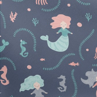Cute Mermaid Under The Sea Pongee