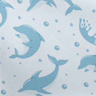 Cute Cartoon Dolphin Pongee