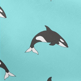 Cute Cartoon Killer Whale Pongee