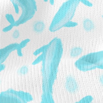 Abstract Watercolor Whale Stretch Jersey