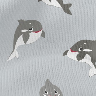 Killer Whale And Baby Shark Stretch Jersey