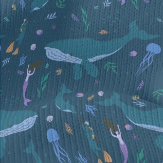 Undersea Diving Beauty Stretch Jersey