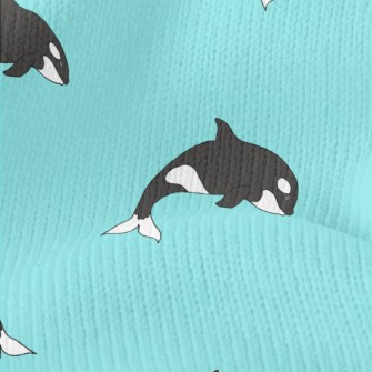 Cute Cartoon Killer Whale Stretch Jersey
