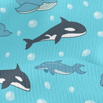 Cartoon Marine Mammals Stretch Jersey