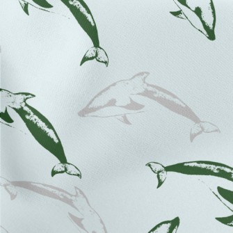 Dolphin Seal Pattern Lightweight Cotton Poplin