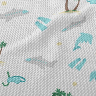 Summer Vacation Equipment Birdseye Piqué