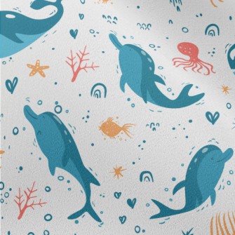 Cartoon Cute Whale Chiffon