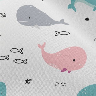 Cute Colorful Whale Chiffon