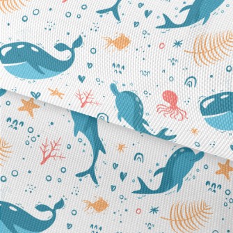 Cartoon Cute Whale Waterproof Oxford