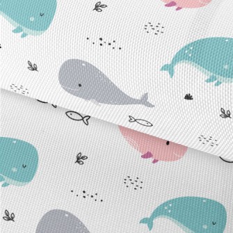 Cute Colorful Whale Waterproof Oxford