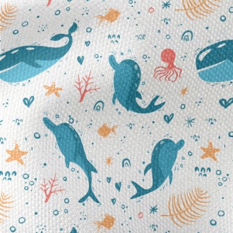 Cartoon Cute Whale Waterproof Canvas