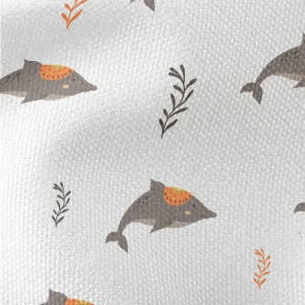 Hand Drawn Ethnic Dolphin Waterproof Canvas