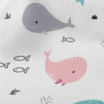 Cute Colorful Whale Terry