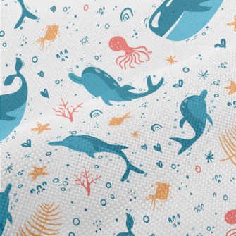 Cartoon Cute Whale Performance Linen