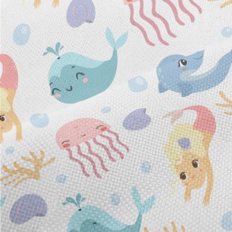 Mermaid And Happy Friends Performance Linen