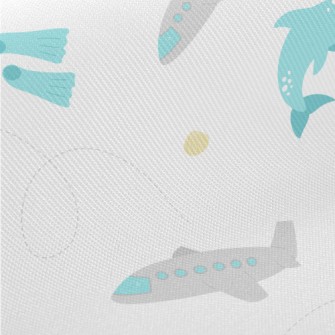 Summer Vacation Equipment Twill