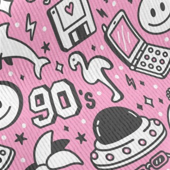 90s Retro Cartoon Pattern Standard Corduroy