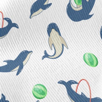 Cute Dolphin Show Standard Corduroy