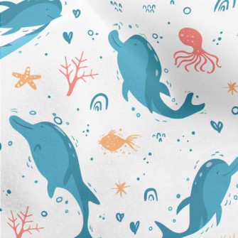 Cartoon Cute Whale Micro Fleece