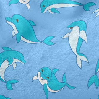 Happy Cartoon Dolphin Minky