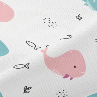 Cute Colorful Whale Piqué