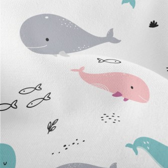 Cute Colorful Whale Lightweight Performance Linen