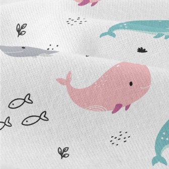 Cute Colorful Whale Modern Jersey