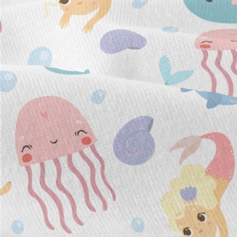 Mermaid And Happy Friends Modern Jersey