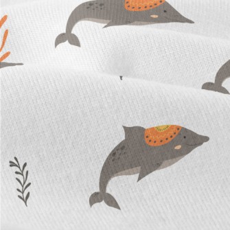 Hand Drawn Ethnic Dolphin Modern Jersey