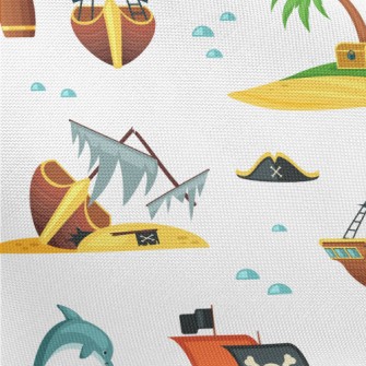 Pirate Ship Treasure Hunt Pongee
